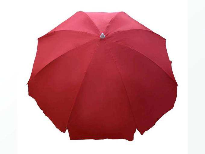 Fendo Single Fold 36 Inche Red Color Garden Umbrella :