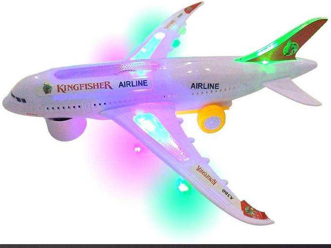 SUPER TOY Battery Operated Aeroplane Toy for Kids (Light and Sound)