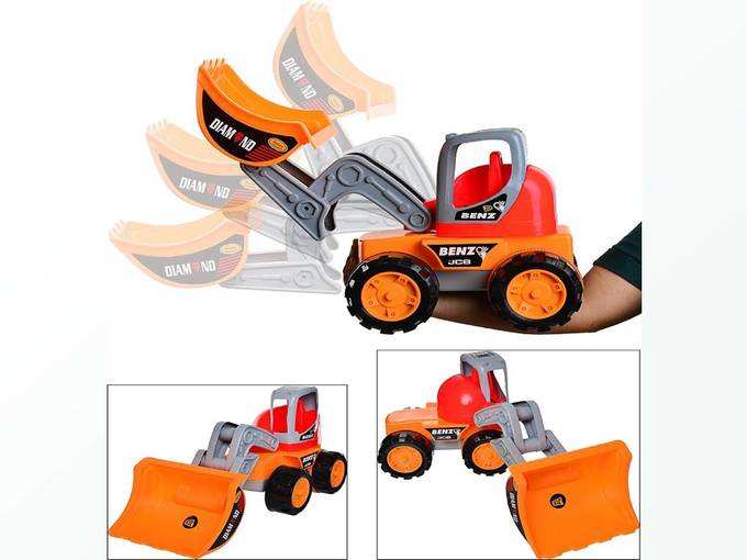 Toydor Jumbo Big Size Automobile Car Construction Vehicle Toy Set Toys for Kids (Non Toxic Bpa Free) (Random Colour Will BE Sent)- BNZ Buldozer l1 (AA BNZ...