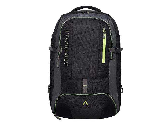 Aristocrat 45 Ltrs Black Rucksack (Duro)