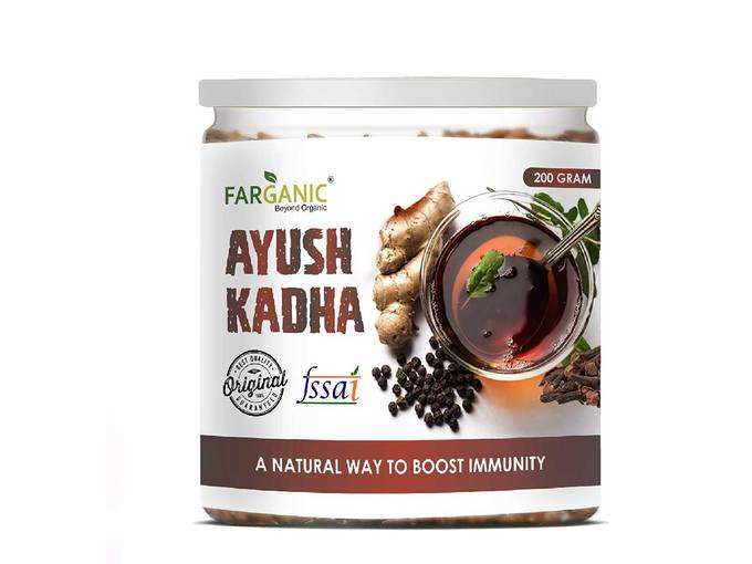 FARGANIC Ayush Kadha Mix / Kwath Powder for Immunity Booster - 200 Gm