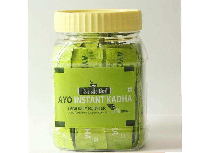 AYOs Instant Kadha with 100% Natural Ingredients for Boosting Immunity(Ministry of Ayush recommended formula)