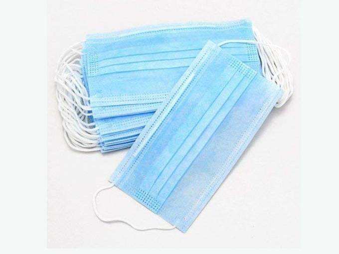 SURGICOMFORT Non Woven Elastic Ear-Loop Disposable Face Mask, 100 Pieces