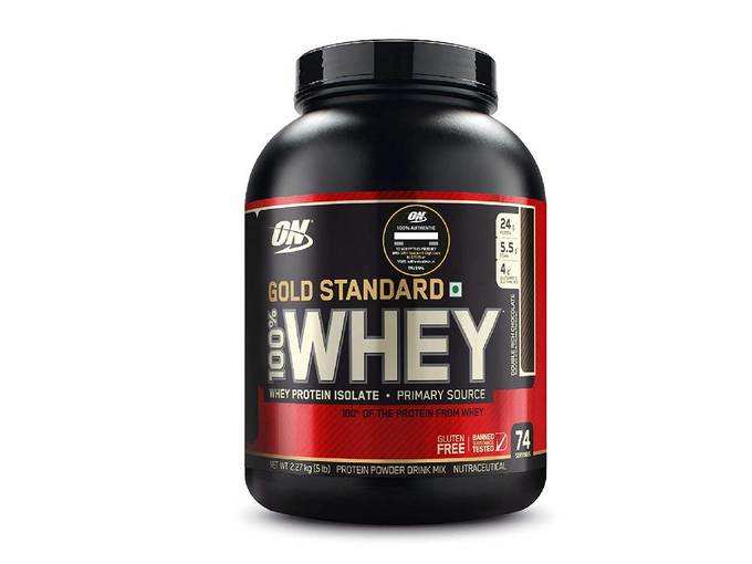 Optimum Nutrition (ON) Gold Standard 100% Whey Protein Powder - 5 lbs, 2.27 kg (Double Rich Chocolate)