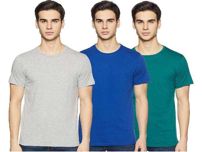 Amazon Brand - Symbol Mens Solid T-Shirt