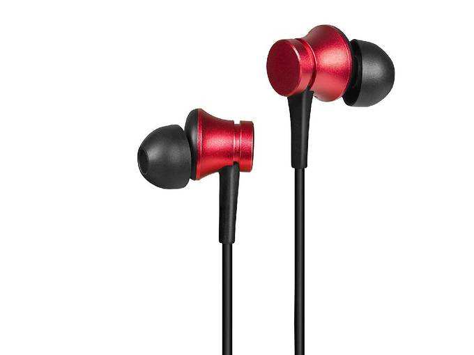 Mi Earphone Basic with Ultra deep bass and mic (Red)