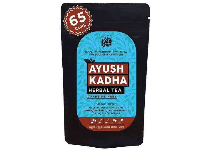 The Tea Trove Ayush Kwath Kadha Powder for Immunity Booster - Herbal Tea Kadha - Enjoy as Hot Kadha Tea or as Garam Masala Seasoning in Food or to Make...