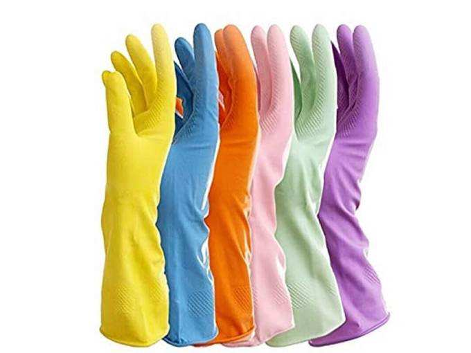 Generic SF-GL-001 2 Pairs of Reusable Latex Safety Gloves for Washing, Cleaning, Kitchen, Garden and Sanitation