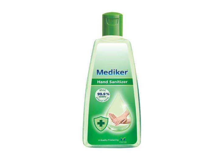 Mediker Hand Sanitizer,70 % Alcohol Based Sanitizer,Instantly Kills 99.9% Germs Without Water,Use Anytime, Anywhere, 500 ml