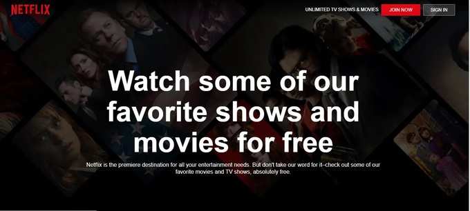 Netflix free movies