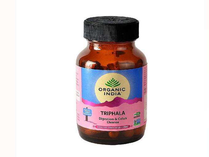 Organic India Triphala 60 Capsules Bottle