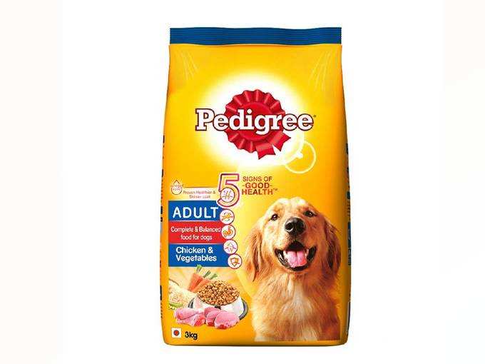 Pedigree Adult Dog Food Chicken & Vegetables, 3 kg Pack