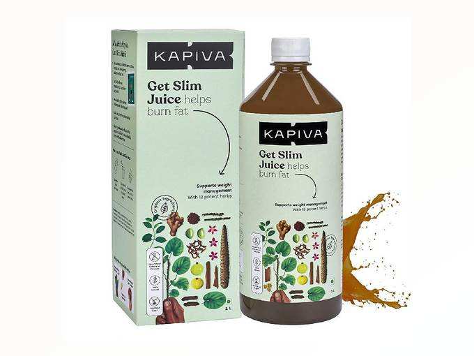Kapiva Get Slim Juice - Helps Burn Fat - 1 L