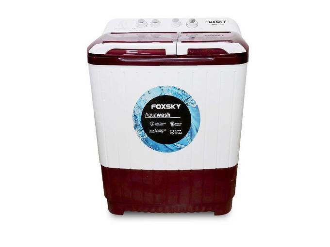 Foxsky 7.2 kg Semi-Automatic Top Loading Washing Machine (FOXSKY AQUA WASH 7.2 KG, MAROON)
