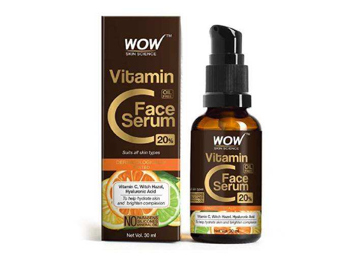 WOW Skin Science Vitamin C Serum - Skin Clearing Serum - Brightening, Anti-Aging Skin Repair, Supercharged Face Serum, Dark Circle, Fine Line &amp; Sun Damage Corrector, Genuine 20% - 30ml