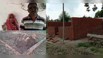 बीकेटी तहसील में ग्रामीणों का आरोप- घटिया सामग्री से हो रहा है सार्वजनिक शौचालयों का निर्माण
