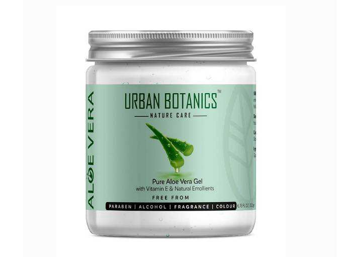 UrbanBotanics® Pure Aloe Vera Skin/Hair Gel With Vitamin E & Natural Emollients (Paraben Free), 200g