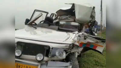 Accident in Nalanda: खड़े ट्रक से टकरा गई एंबुलेंस, एक ही परिवार के चार लोगों की मौत, 3 घायल