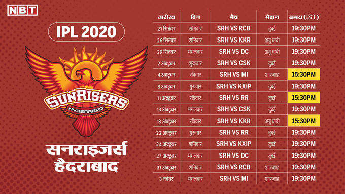 IPL schedule NBT7