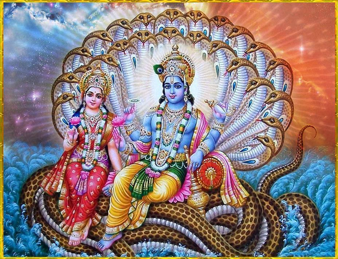 Goddess Lakshmi And Vishnu Puja