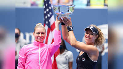 US Open: ज्वोनारेवा, सीजेमंड बनीं महिला युगल चैंपियन, फाइनल में युफान-मेलिचार की जोड़ी को दी मात