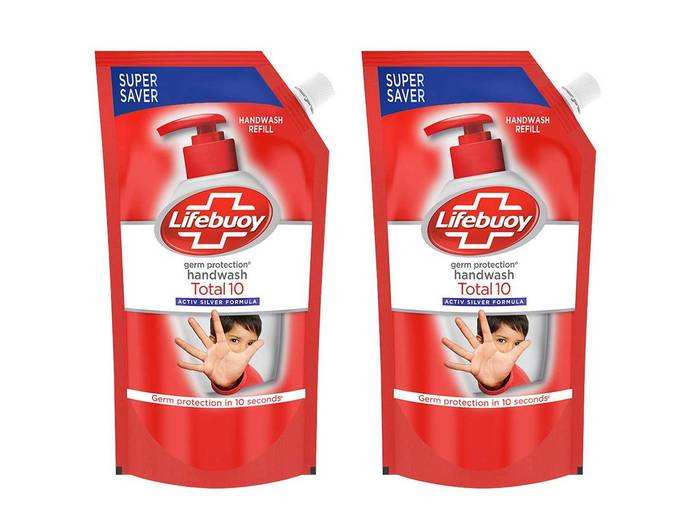 Lifebuoy Total 10 Activ Naturol Germ Protection Handwash Refill 750 ml (Buy 1 Get 1 Free)