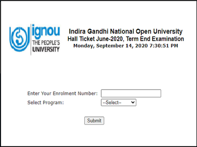 IGNOU June TEE Hall Ticket 2020: इग्नू जून टर्म एंड परीक्षा के एडमिट कार्ड जारी, करें डाउनलोड