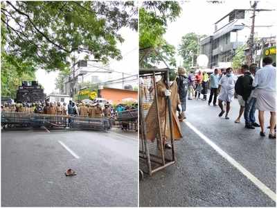 ജലീലിന്‍റെ രാജി ആവശ്യപ്പെട്ട് പ്രതിഷേധം; യുവമോർച്ച- ബിജെപി മാർച്ചിൽ സംഘർഷം, ലാത്തിച്ചാർജ്; ബിജെപി സെക്രട്ടറിയടക്കമുള്ളവർക്ക് പരിക്ക്