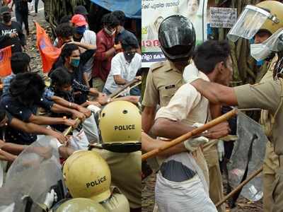 കൊയിലാണ്ടിയിൽ എബിവിപി മാർച്ചിൽ സംഘർഷം; പോലീസുകാർക്കും പ്രവർത്തകർക്കും പരിക്ക്