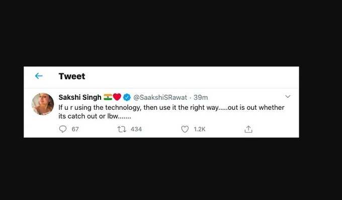 sakshi dhoni tweet