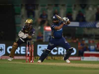 KKR vs MI:रोहित शर्माची धडाकेबाज खेळी, कोलकात्यापुढे मोठे आव्हान