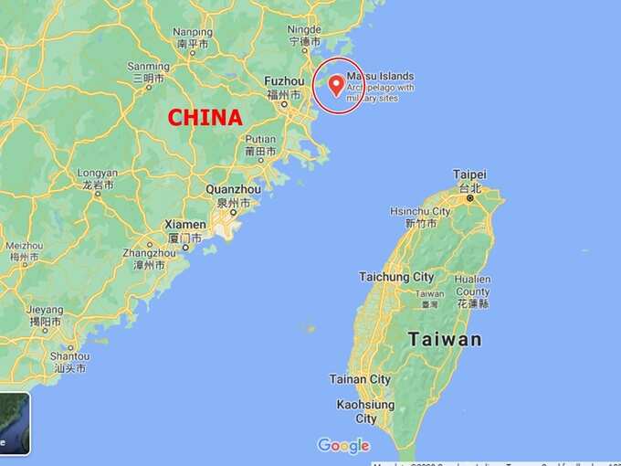 China Taiwan Map