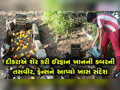 ઈરફાન ખાનના દીકરાએ શૅર કરી કબરની તસવીર, ફેન્સને આપ્યો ખાસ સંદેશ 