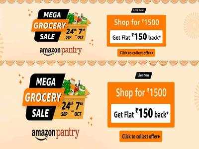 Mega Grocery Sale : Amazon की ग्रोसरी सेल में घर के लिए जरूरी सामान पर मिल रहा 70% तक का बंपर डिस्काउंट