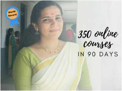 90 ദിവസത്തിനുള്ളിൽ പൂർത്തിയാക്കിയത് 350 ഓൺലൈൻ കോഴ്‌സുകൾ; ലോക റെക്കോർഡുമായി മലയാളി പെൺകുട്ടി