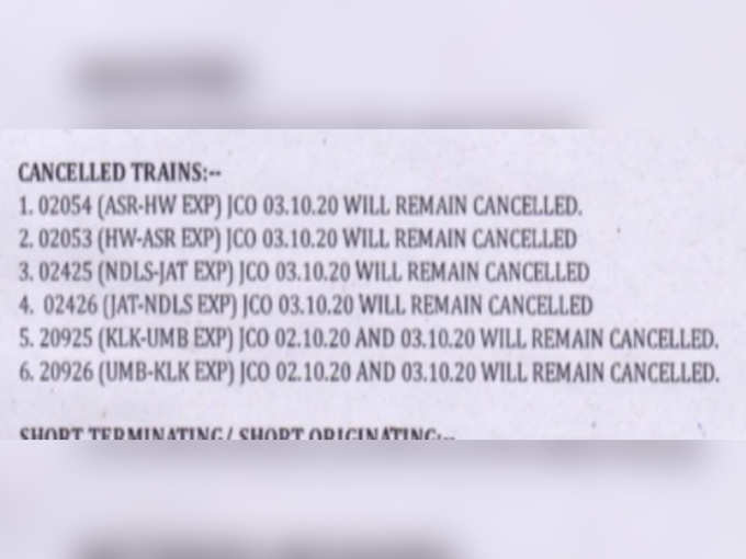 Canceled-trains