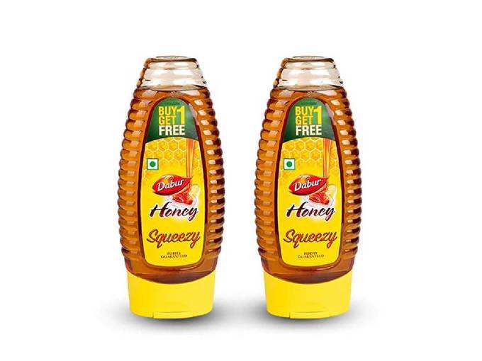 Dabur Honey - World&#39;s No.1 Honey Brand - Squeezy pack - 400 gm ( Buy 1 Get 1 Free)