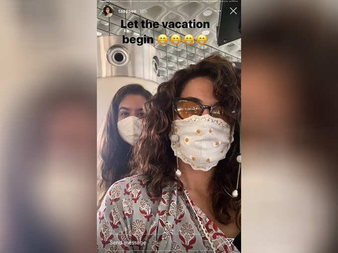 Taapsee Pannu On Vacation