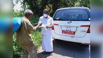 വൃദ്ധനായ ഭിക്ഷാടകന് ഭക്ഷണവും വെള്ളവും എത്തിച്ച് മലപ്പുറം ജില്ലാ പഞ്ചായത്ത് പ്രസിഡൻ്റ്, സമൂഹ മാധ്യമങ്ങളിലൂടെ അഭിനന്ദനം