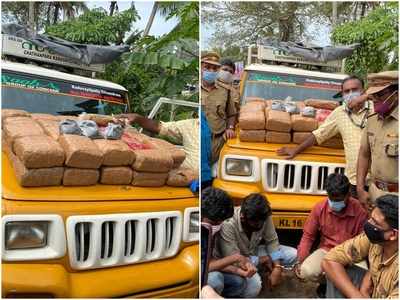 4 കോടി രൂപ വിലവരുന്ന കഞ്ചാവും ഹാഷിഷ് ഓയിലും പിടിച്ചെടുത്തു; 4 പേർ പിടിയിൽ