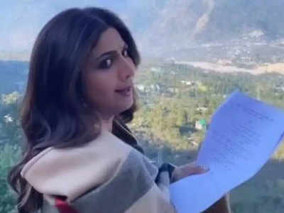 वीडियोः फिल्म की शूटिंग कर रही हैं शिल्पा शेट्टी, कहा- मैं ऐसे ही डायलॉग बोलूंगी...