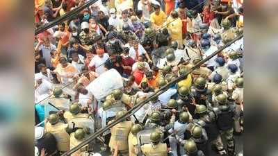पश्चिम बंगाल: कार्यकर्ताओं पर लाठीचार्ज के विरोध में बीजेपी का मौन मार्च, 113 अरेस्ट