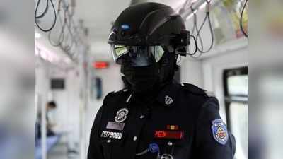 स्मार्ट हेलमेट के जरिए कोरोना संक्रमितों पर नजर रख रही मलेशियन पुलिस, जानें खासियत