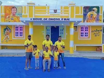 CSK: ధోనీ అంటే పిచ్చి అభిమానం.. ఇల్లంతా ఇలా మార్చేశాడు!