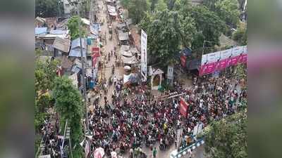 বাইক মিছিল-হইহুল্লোড়ে সেলিব্রেশন, করোনা বিধিকে বুড়ো আঙুল মোহন সমর্থকদের!