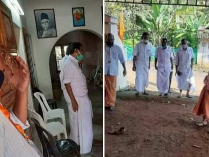 ​തിരുവഞ്ചൂർ എത്തിയത് ക്ഷേത്രത്തിൽ ഉദ്ഘാടനത്തിന്