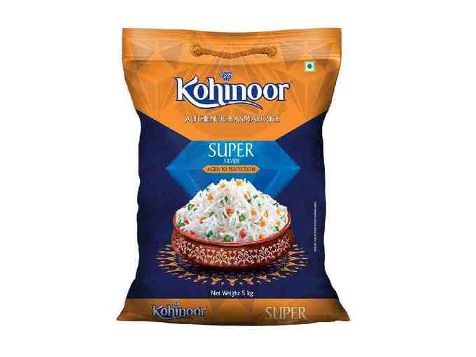 Kohinoor Super Silver Authentic Basmati Rice, 5 Kg Pack