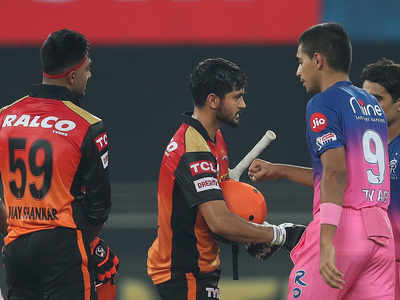 RR vs SRH highlights: मनीष पांडे और विजय शंकर से हारा राजस्थान, हैदराबाद ने 8 विकेट से मारा मैदान