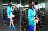 कृति सेनन की फिशनेट ड्रेस पर अटकी निगाहें तो नीले रंग की हील्स ने उड़ाए होश
