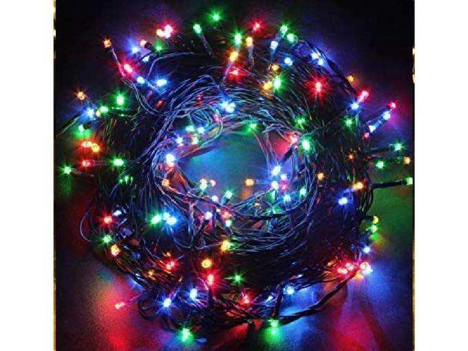 XODI Outdoor 120 LED 30 Meter 4 Black Wire Fairy String Lights with Multi Mode Remote for Diwali, Christmas, Party,Decoration - Multicolor